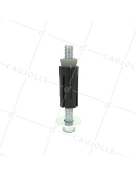 DOUILLE DE FIJACIÓN EXPANSIVA PARA TUBO REDONDO DE 22 mm a 24 mm INTERIOR Y Rotante CON AGUJERO DE 10 a 12 MM