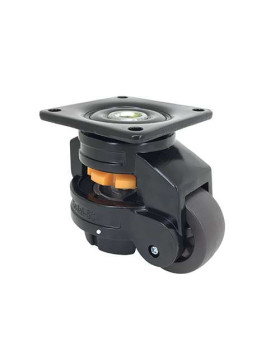 RUEDA GIRATORIA TRANSFORMABLE EN PIE FIJO ANTI VIBRACIONES DIÁMETRO 50 MM CARGA 250 KG - ESTABILIZADOR 50