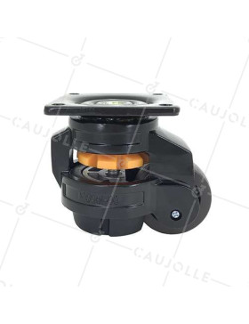RUEDA GIRATORIA TRANSFORMABLE EN PIE FIJO ANTI VIBRACIONES DIÁMETRO 50 MM CARGA 250 KG - ESTABILIZADOR 50