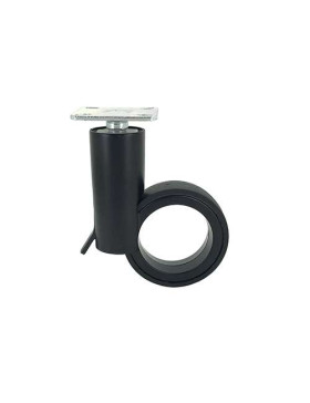 RUEDA FUTURISTA NEGRA CON PLATO CON UN DIÁMETRO DE 65 MM CARGA 50 KG - GRAVITY65PN