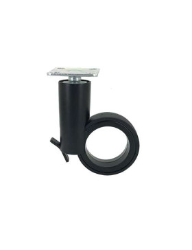 RUEDA FUTURISTA NEGRA CON PLATO CON UN DIÁMETRO DE 65 MM CARGA 50 KG - GRAVITY65PN