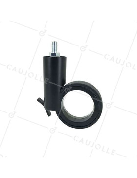 RUEDA FUTURISTA NEGRA CON VARILLA ROSCADA DE 8 MM CON UN DIÁMETRO DE 65 MM CARGA 50 KG - GRAVITY65TFN8