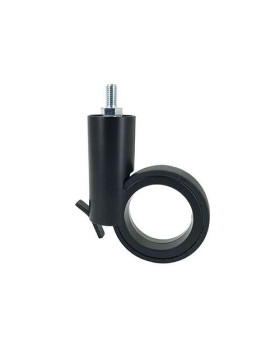 RUEDA FUTURISTA NEGRA CON VARILLA ROSCADA DE 8 MM CON UN DIÁMETRO DE 65 MM CARGA 50 KG - GRAVITY65TFN8