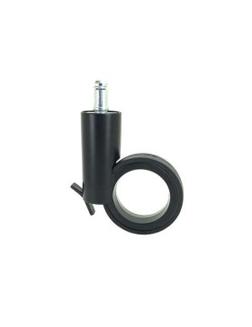 RUEDA FUTURISTA NEGRA CON VARILLA LISA DE 11 MM DIÁMETRO DE 65 MM CARGA 50 KG - GRAVITY65TLN11