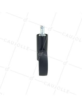 RUEDA FUTURISTA NEGRA CON VARILLA LISA DE 11 MM DIÁMETRO DE 65 MM CARGA 50 KG - GRAVITY65TLN11