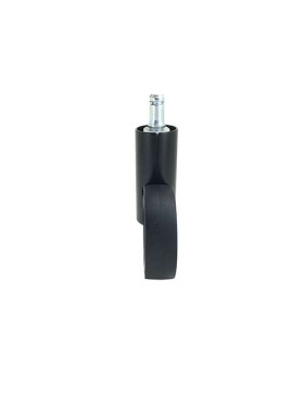 RUEDA FUTURISTA NEGRA CON VARILLA LISA DE 11 MM DIÁMETRO DE 65 MM CARGA 50 KG - GRAVITY65TLN11