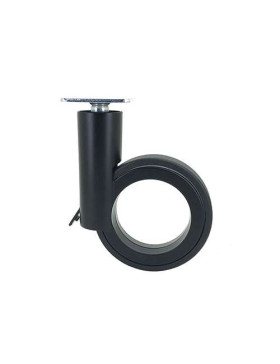 RUEDA FUTURISTA NEGRA CON PLATO CON UN DIÁMETRO DE 90 MM CARGA 50 KG - GRAVITY90PN