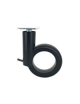 RUEDA FUTURISTA NEGRA CON PLATO CON UN DIÁMETRO DE 90 MM CARGA 50 KG - GRAVITY90PN