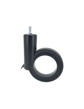 RUEDA FUTURISTA NEGRA CON VARILLA ROSCADA DE 8 MM CON UN DIÁMETRO DE 90 MM CARGA 50 KG - GRAVITY90TFN8
