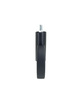 RUEDA FUTURISTA NEGRA CON VARILLA ROSCADA DE 10 MM CON UN DIÁMETRO DE 90 MM CARGA 50 KG - GRAVITY90TFN10