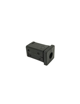 EMBOUT DE FIXATION POUR ROULETTE À OEIL DE 8MM ET TUBE CARRÉ DE 20MM ÉPAISSEUR 1,5MM