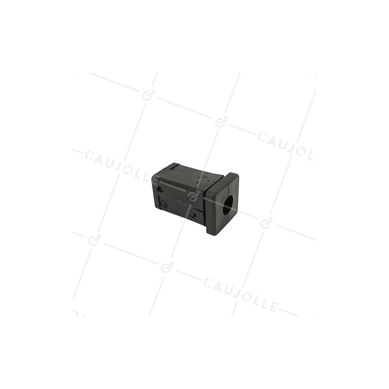 EMBOUT DE FIXATION POUR ROULETTE À OEIL DE 8MM ET TUBE CARRÉ DE 20MM ÉPAISSEUR 1,5MM