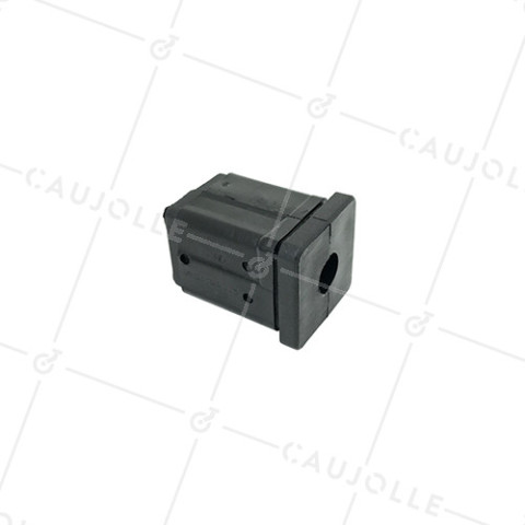 CONECTOR DE FIJACIÓN PARA TUBO CUADRADO DE 30 MM EXTERIOR 27 MM INTERIOR PARA RUEDA CON AGUJERO DE 10 MM • Caujolle