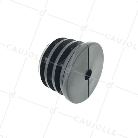 CONECTOR DE FIJACIÓN PARA TUBO REDONDO DE 60 MM EXTERIOR 55 MM INTERIOR PARA RUEDA CON AGUJERO DE 10 MM • Caujolle