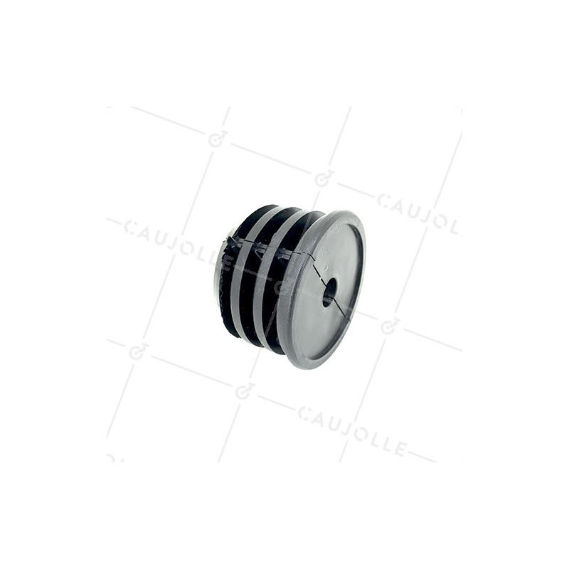 EMBOUT DE FIXATION POUR ROULETTE À OEIL DE 8MM ET TUBE CARRÉ DE 20MM ÉPAISSEUR 1,5MM
