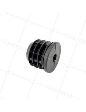 CONECTOR DE FIJACIÓN PARA TUBO REDONDO DE 50 MM EXTERIOR 47 MM INTERIOR PARA RUEDA CON AGUJERO DE 12 MM • Caujolle