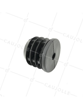 CONECTOR DE FIJACIÓN PARA TUBO REDONDO DE 50 MM EXTERIOR 47 MM INTERIOR PARA RUEDA CON AGUJERO DE 10 MM • Caujolle