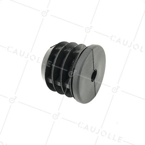 CONECTOR DE FIJACIÓN PARA TUBO REDONDO DE 50 MM EXTERIOR 47 MM INTERIOR PARA RUEDA CON AGUJERO DE 10 MM • Caujolle