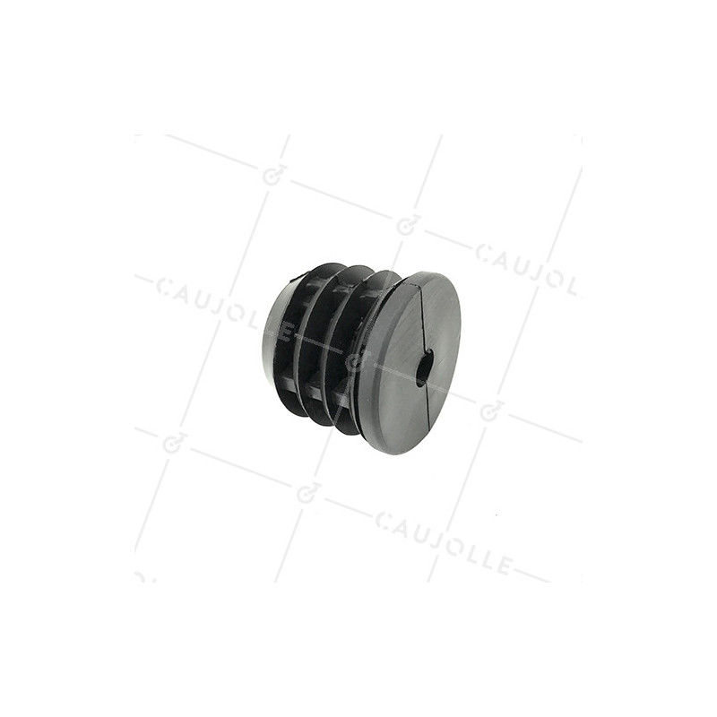EMBOUT DE FIXATION POUR ROULETTE À OEIL DE 8MM ET TUBE CARRÉ DE 20MM ÉPAISSEUR 1,5MM