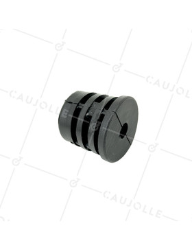CONECTOR DE FIJACIÓN PARA TUBO REDONDO DE 45 MM EXTERIOR 41 MM INTERIOR PARA RUEDA CON AGUJERO DE 10 MM • Caujolle