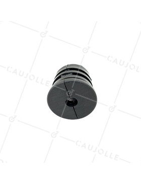 EMBOUT DE FIXATION POUR ROULETTE À OEIL DE 8MM ET TUBE CARRÉ DE 20MM ÉPAISSEUR 1,5MM