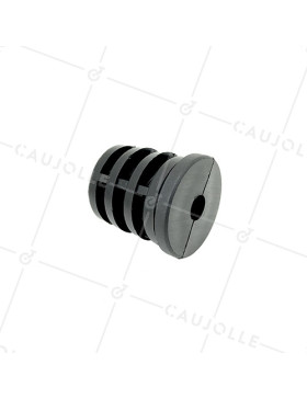 CONECTOR DE FIJACIÓN PARA TUBO REDONDO DE 40 MM EXTERIOR 36 MM INTERIOR PARA RUEDA CON AGUJERO DE 10 MM • Caujolle