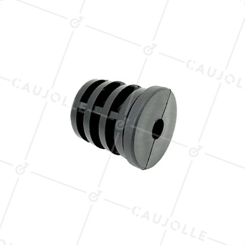 CONECTOR DE FIJACIÓN PARA TUBO REDONDO DE 40 MM EXTERIOR 36 MM INTERIOR PARA RUEDA CON AGUJERO DE 10 MM • Caujolle