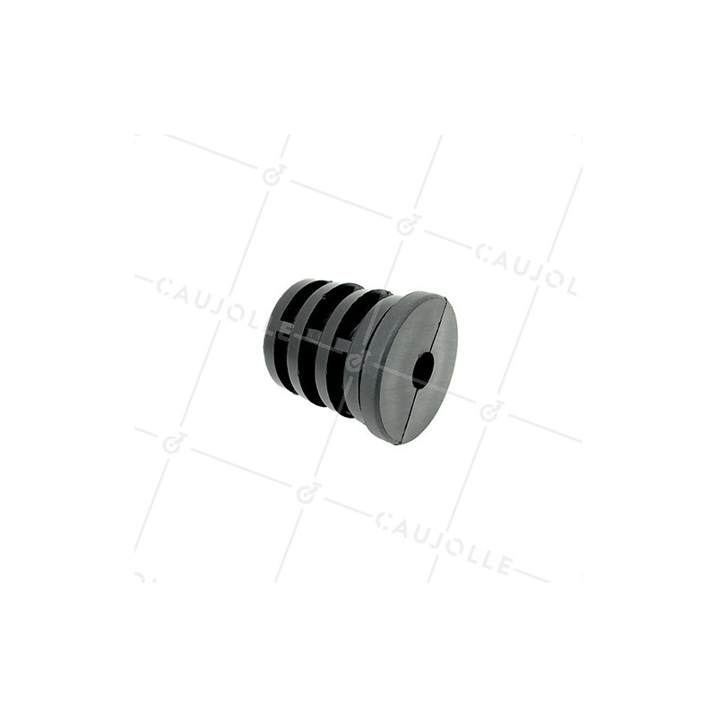 EMBOUT DE FIXATION POUR ROULETTE À OEIL DE 8MM ET TUBE CARRÉ DE 20MM ÉPAISSEUR 1,5MM