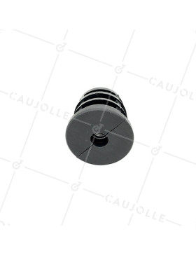 EMBOUT DE FIXATION POUR ROULETTE À OEIL DE 8MM ET TUBE CARRÉ DE 20MM ÉPAISSEUR 1,5MM