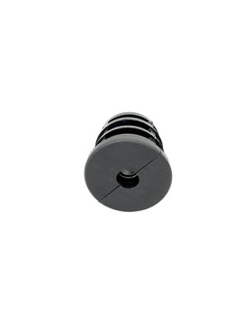 EMBOUT DE FIXATION POUR ROULETTE À OEIL DE 8MM ET TUBE CARRÉ DE 20MM ÉPAISSEUR 1,5MM