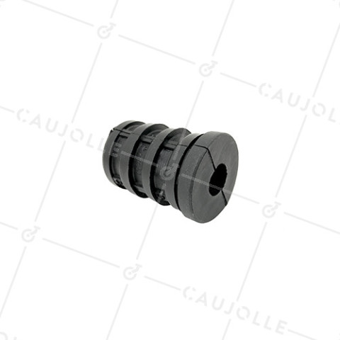 CONECTOR DE FIJACIÓN PARA TUBO REDONDO DE 30 MM EXTERIOR 27 MM INTERIOR PARA RUEDA CON AGUJERO DE 10 MM • Caujolle