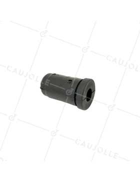 CONECTOR DE FIJACIÓN PARA TUBO REDONDO DE 25 MM EXTERIOR 22 MM INTERIOR PARA RUEDA CON AGUJERO DE 10 MM • Caujolle