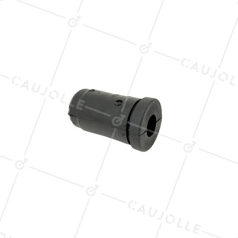CONECTOR DE FIJACIÓN PARA TUBO REDONDO DE 25 MM EXTERIOR 22 MM INTERIOR PARA RUEDA CON AGUJERO DE 10 MM • Caujolle