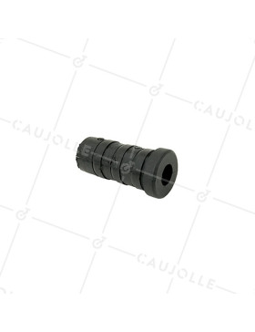CONECTOR DE FIJACIÓN PARA TUBO REDONDO DE 20 MM EXTERIOR 17 MM INTERIOR PARA RUEDA CON AGUJERO DE 8 MM • Caujolle