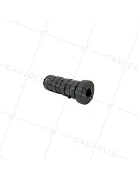 CONECTOR DE FIJACIÓN PARA TUBO REDONDO DE 18 MM EXTERIOR 15 MM INTERIOR PARA RUEDA CON AGUJERO DE 6 MM • Caujolle