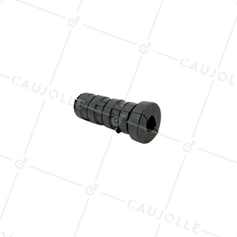 CONECTOR DE FIJACIÓN PARA TUBO REDONDO DE 18 MM EXTERIOR 15 MM INTERIOR PARA RUEDA CON AGUJERO DE 6 MM • Caujolle