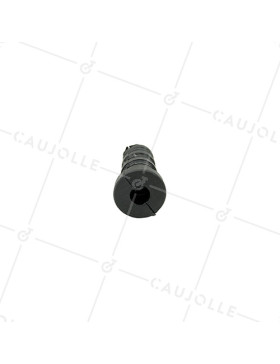 EMBOUT DE FIXATION POUR ROULETTE À OEIL DE 8MM ET TUBE CARRÉ DE 20MM ÉPAISSEUR 1,5MM