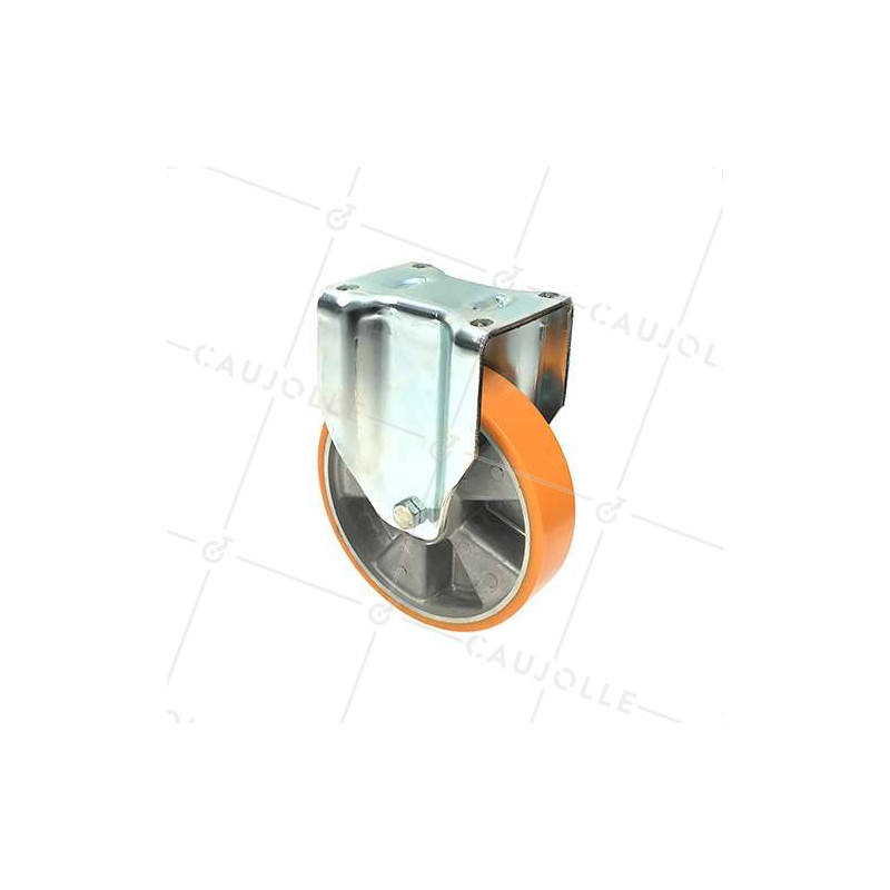 RUEDA FIJA DE POLIURETANO REFORZADA Y LLANTA DE ALUMINIO CON UN DIÁMETRO DE 200 MM CARGA 800 KG - S79AR 200