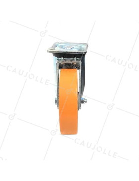 RUEDA CON FRENO DE POLIURETANO REFORZADA Y LLANTA DE ALUMINIO CON UN DIÁMETRO DE 200 MM CARGA 800 KG - S78AR 200AF 
