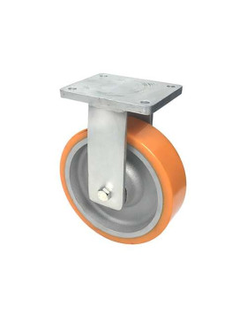 RUEDA FIJA DE MANUTENCIÓN DE HIERRO FUNDIDO Y POLIURETANO STEC DIÁMETRO 250 MM CARGA 1800 KG - STEC 250 FIXE