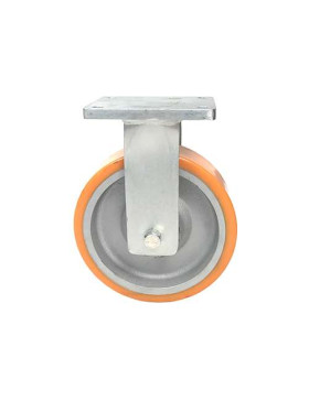 RUEDA FIJA DE MANUTENCIÓN DE HIERRO FUNDIDO Y POLIURETANO STEC DIÁMETRO 250 MM CARGA 1800 KG - STEC 250 FIXE