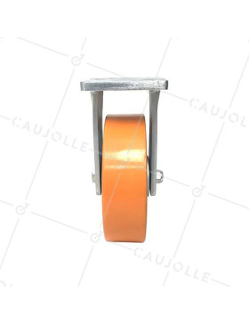 RUEDA FIJA DE MANUTENCIÓN DE HIERRO FUNDIDO Y POLIURETANO STEC DIÁMETRO 250 MM CARGA 1800 KG - STEC 250 FIXE