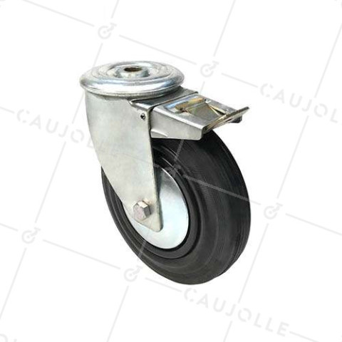 RUEDA CON AGUJERO PASANTE Y FRENO DE CAUCHO DIAMETRO 200 MM CARGA 200 KG - S74OC 200AF

 • Caujolle