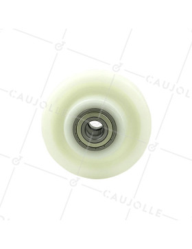 ROUE EN NYLON RENFORCÉ DIAMÈTRE 125 MM AVEC ROULEMENT À BILLES AXE 20 - S2480 125 RB20