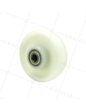 RUEDA DE NAILON REFORZADO CON DIÁMETRO DE 150 MM, CARGA DE 700 KG, EJE DE 20 MM Y RODAMIENTO DE BOLAS - S2480 150 RB20 • Caujolle