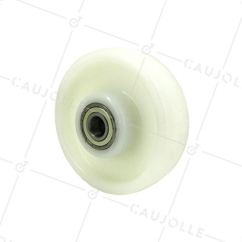 RUEDA DE NAILON REFORZADO CON DIÁMETRO DE 150 MM, CARGA DE 700 KG, EJE DE 20 MM Y RODAMIENTO DE BOLAS - S2480 150 RB20 • Caujolle