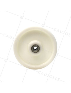 ROUE EN NYLON RENFORCÉ DIAMÈTRE 125 MM AVEC ROULEMENT À BILLES AXE 20 - S2480 125 RB20
