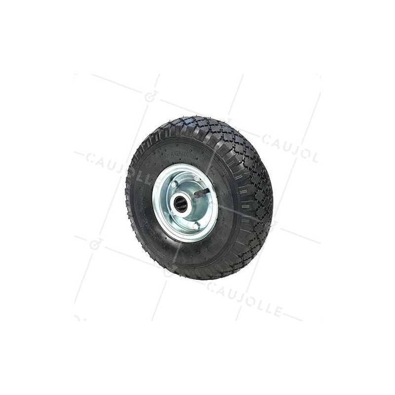 RUEDA DE DIABLO INFLADA LLANTA DE CHAPA DIÁMETRO 260 MM CARGA 150 KG EJE 20 MM - S2700T R20 (NEUMÁTICO 3.00-4)
