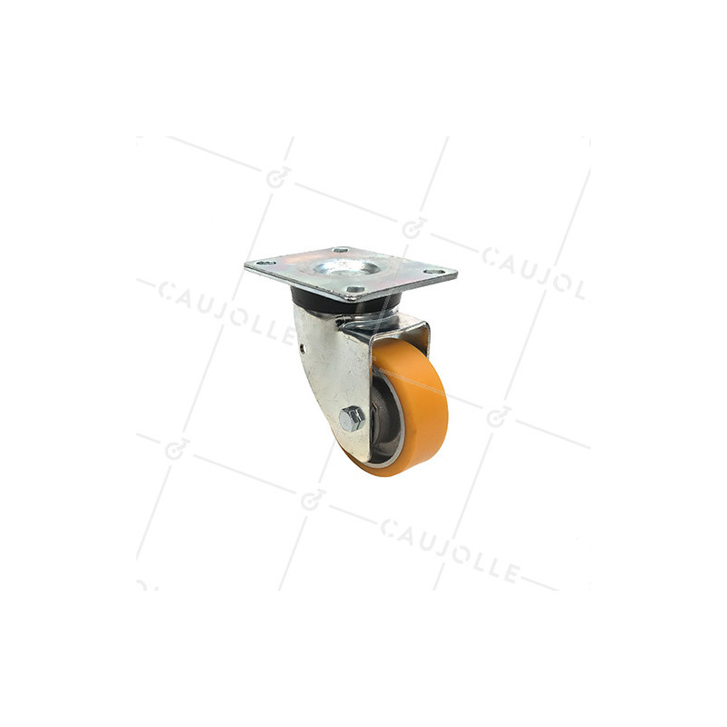 RUEDA GIRATORIA DE POLIURETANO Y LLANTA DE ALUMINIO CON UN DIÁMETRO DE 80 MM CARGA 180 KG - S76AR 80