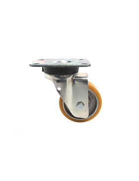 RUEDA GIRATORIA DE POLIURETANO Y LLANTA DE ALUMINIO CON UN DIÁMETRO DE 80 MM CARGA 180 KG - S76AR 80